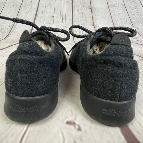 ALLBIRDS Wool Runners women's dark grey comfortable flexible sneaker shoe, sz 9 - Picture 7 of 11